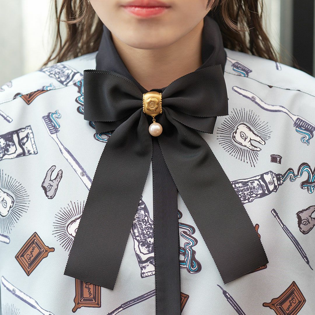 残り1点】チョコレート リボン ブローチ | Q-pot. ONLINE SHOP
