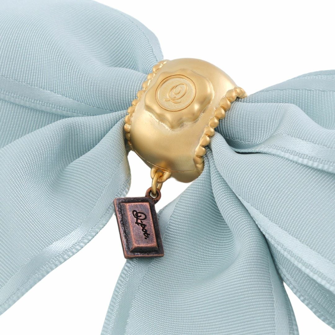 タフタサテンリボン チョコレート バレッタ(ミント） | Q-pot. ONLINE SHOP