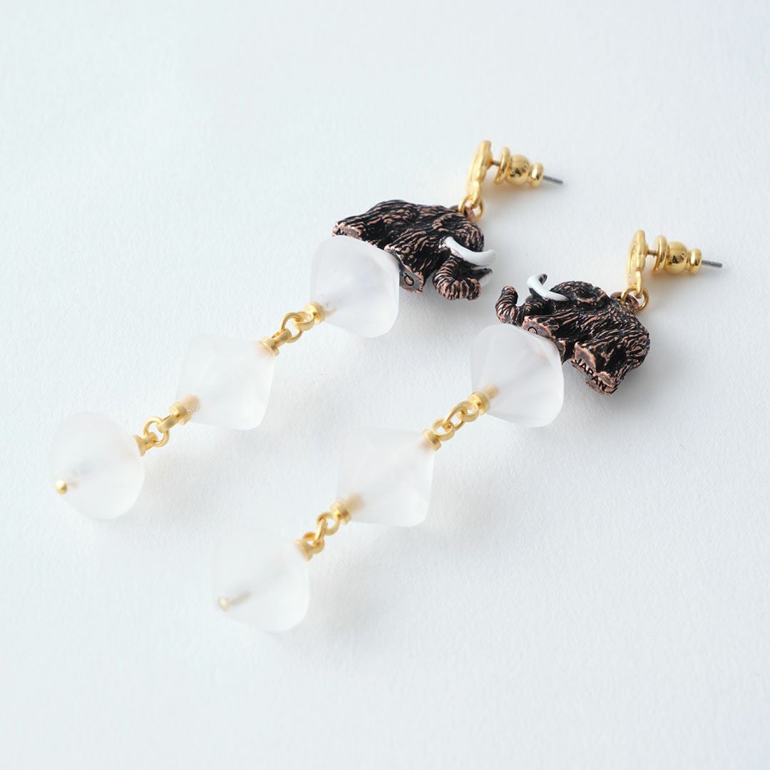 氷河期　マンモス　ピアス