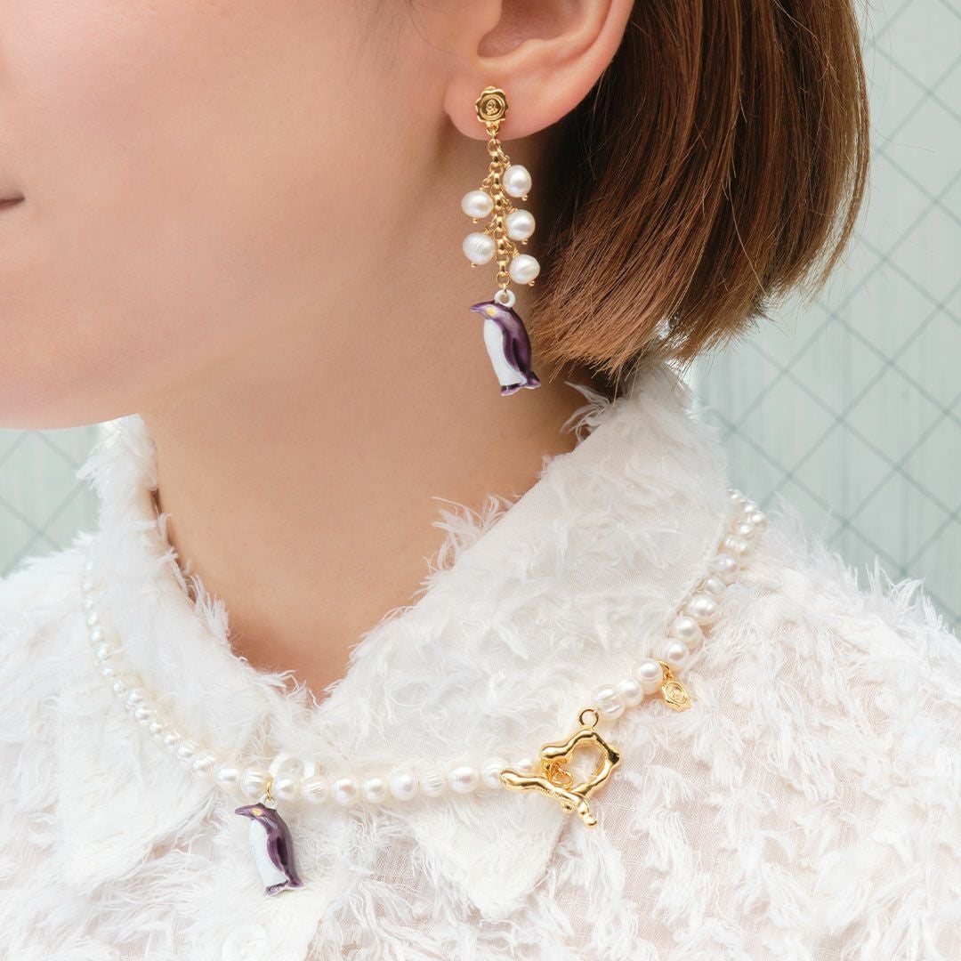 ペンギン バロック淡水パール ピアス | Q-pot. ONLINE SHOP