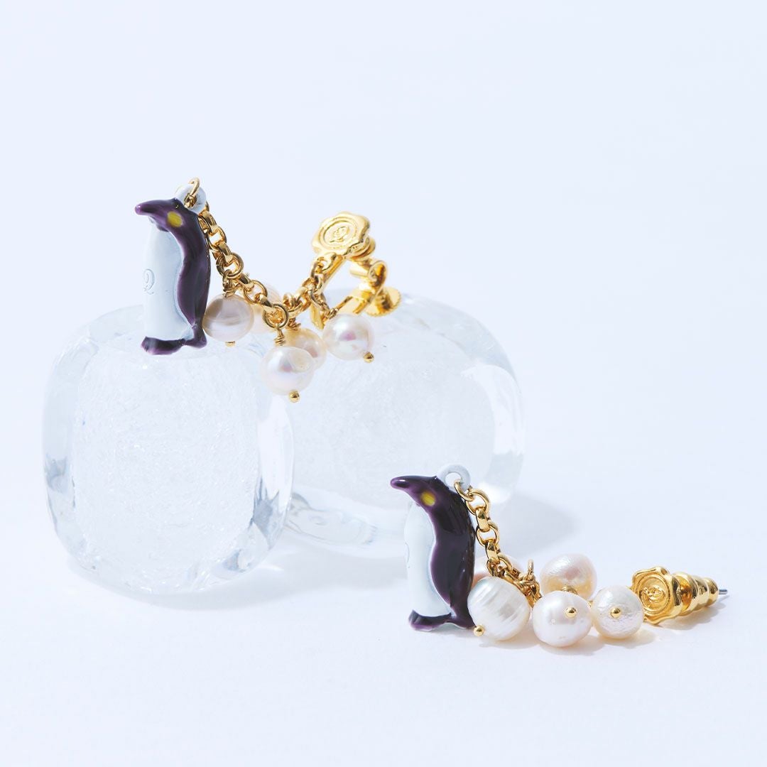ペンギンピアス　ミオハルタカ　お好きな方に ペンギン バロック淡水パール ピアス | Q-pot. ONLINE SHOP