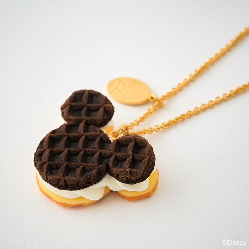 ミッキーマウス/バターミルク&チョコレートワッフル ネックレス | Q 