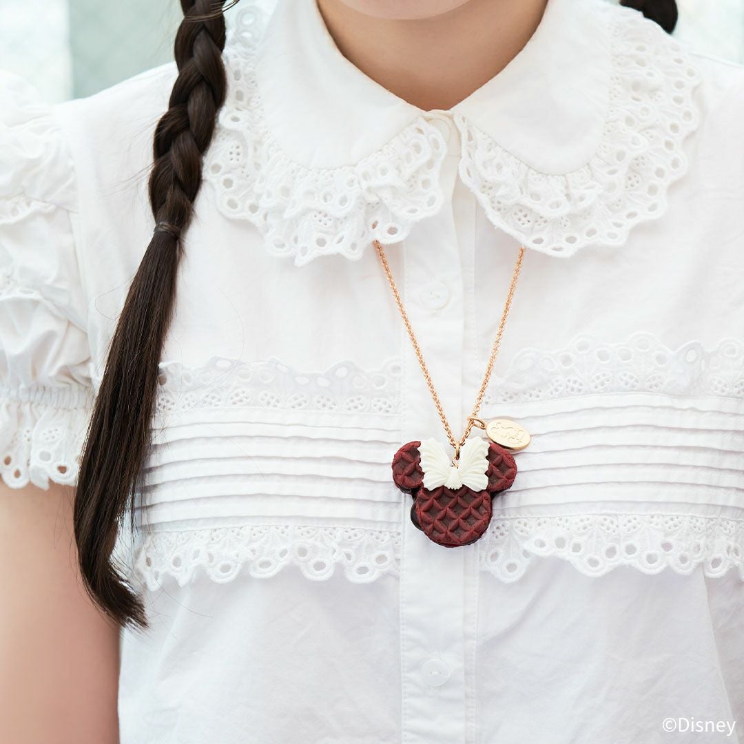 ミニーマウス/ストロベリーワッフル ネックレス | Q-pot. ONLINE SHOP