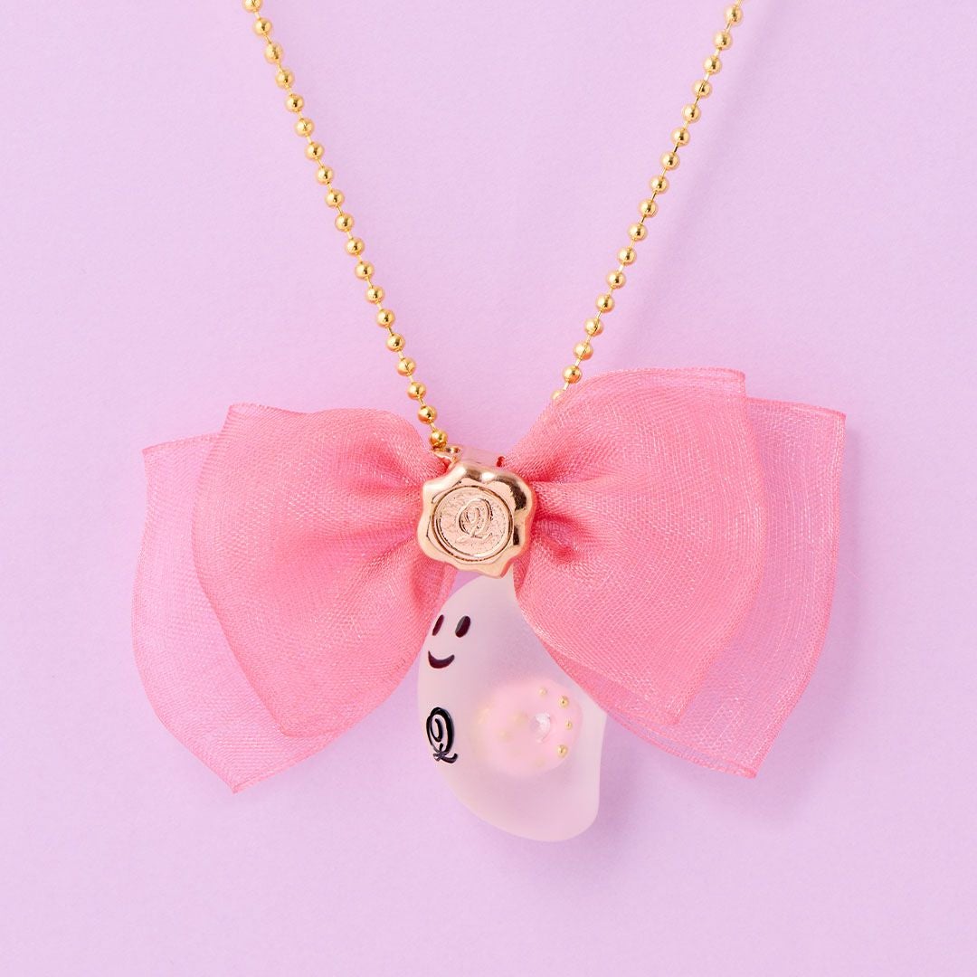 ばいきんちゃん様オーダー【コーラルピンク×リボン】 オーガンジー リボンチャーム（チェリーピンク） | Q-pot. ONLINE SHOP