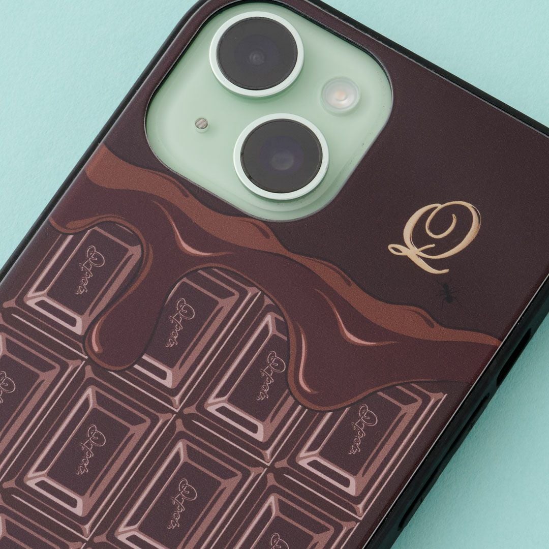 【チョコ】　iPhone15 Amazon.co.jp: スマホケース クッション 板チョコ チョコレート 01
