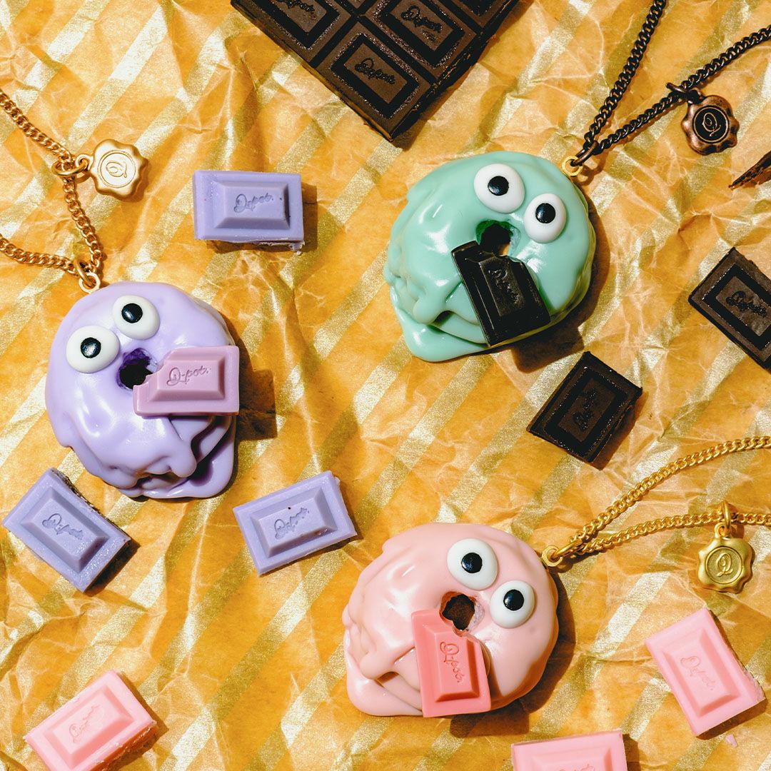 ミントチョコレート メルティーモンスター ドーナッツ ネックレス | Q
