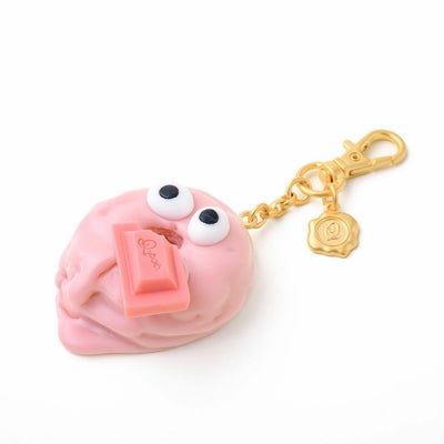 テディベア ミルク クッキー キーホルダー(ピンクハート) | Q-pot