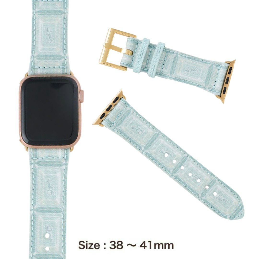Apple Watch用 ミントチョコレート レザーバンド（42～45mm対応） | Q