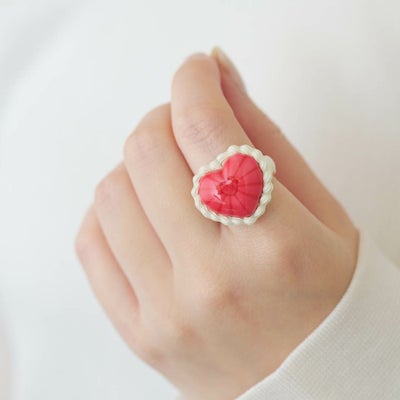 残り1点】ストロベリーミルクババロア リング | Q-pot. ONLINE SHOP