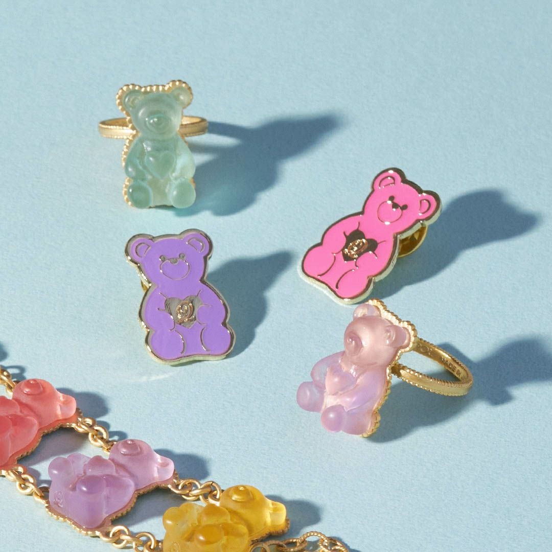 グミベア様♥オーダー＊Hand＊made♥ 5種コンプリートセット】テディベアグミピンバッジ | Q-pot. ONLINE SHOP