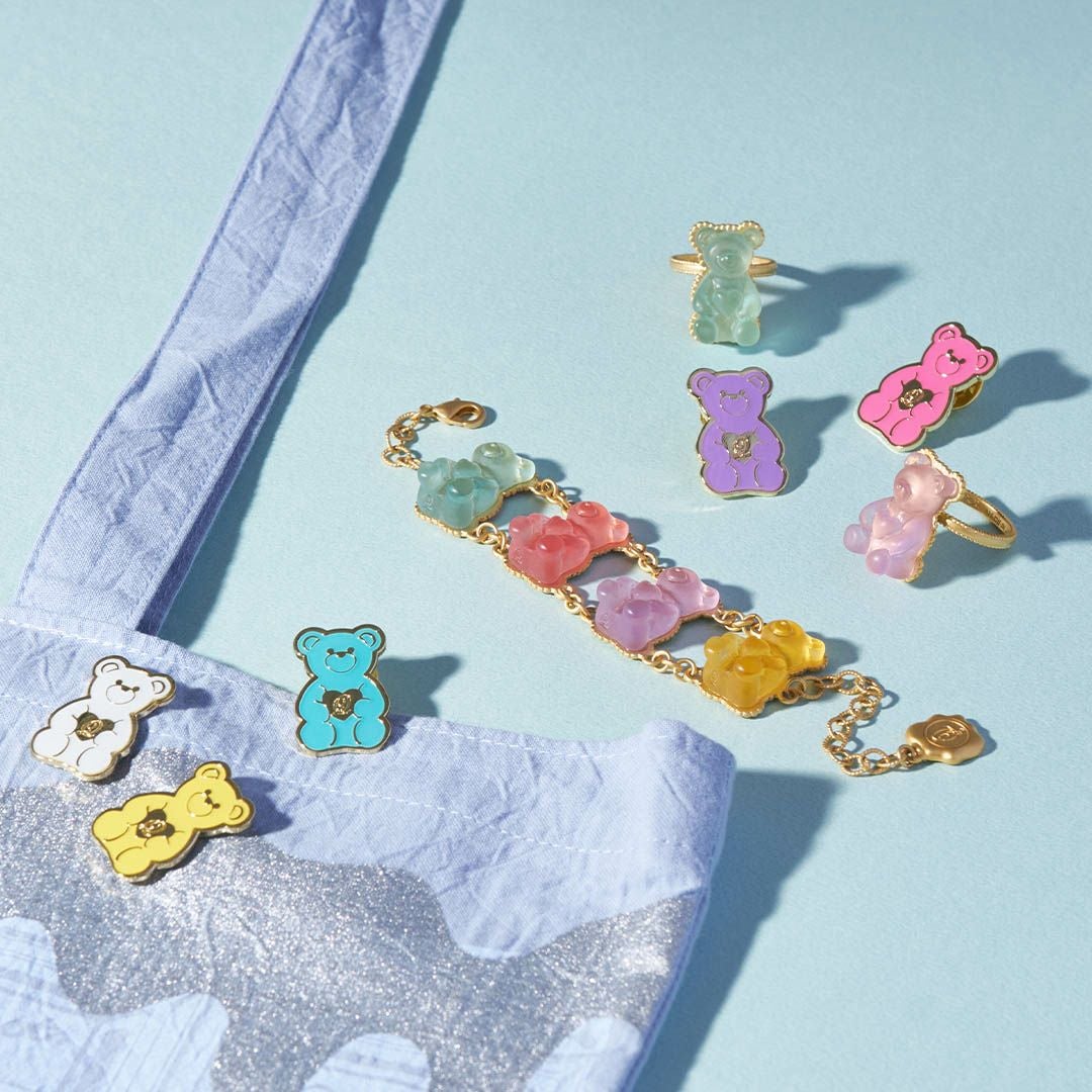 5種コンプリートセット】テディベアグミピンバッジ | Q-pot. ONLINE SHOP