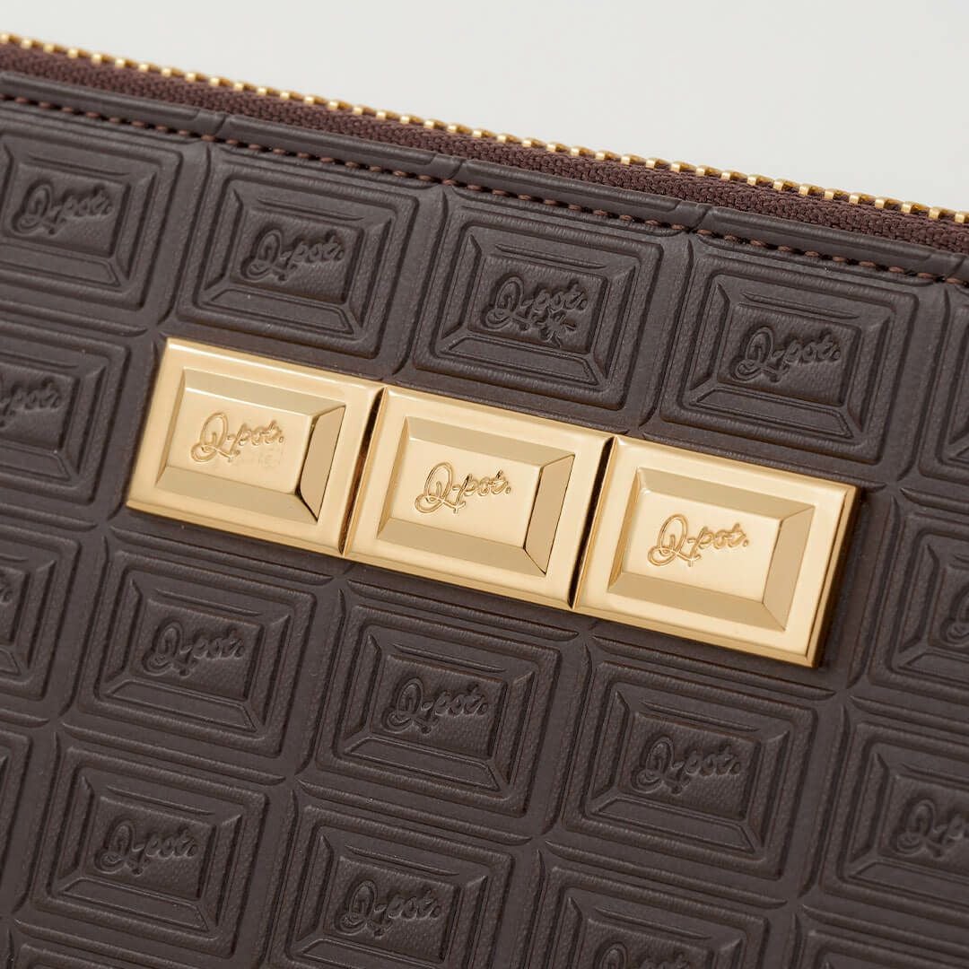 ビターチョコレートバー ラウンドファスナーウォレット（財布） | Q