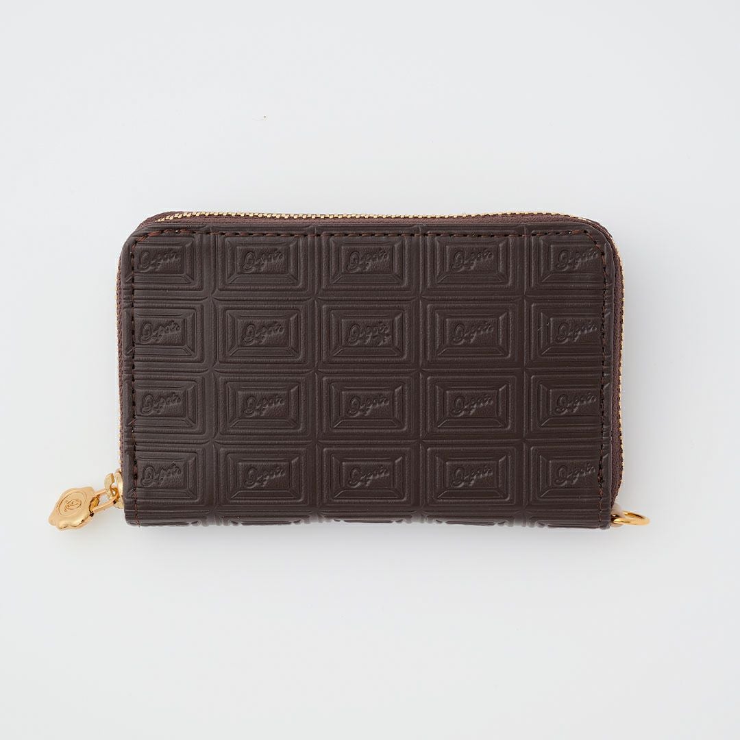 ビターチョコレート コンパクト ラウンドファスナー ウォレット（財布