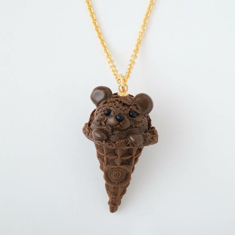 チョコレートベア アイス コーン ネックレス | Q-pot. ONLINE SHOP