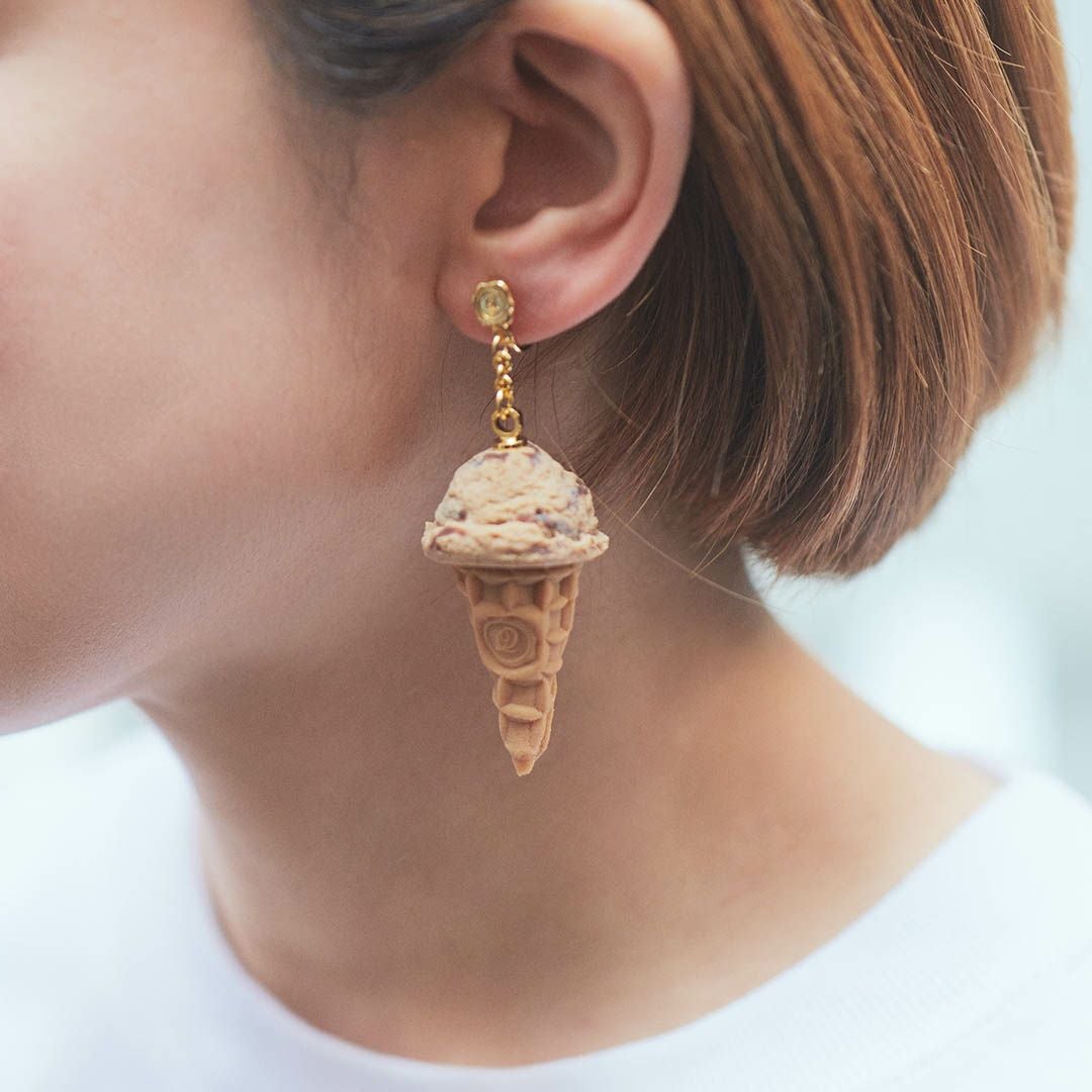 ミニミントチョコレート アイスクリーム ピアス | Q-pot. ONLINE SHOP