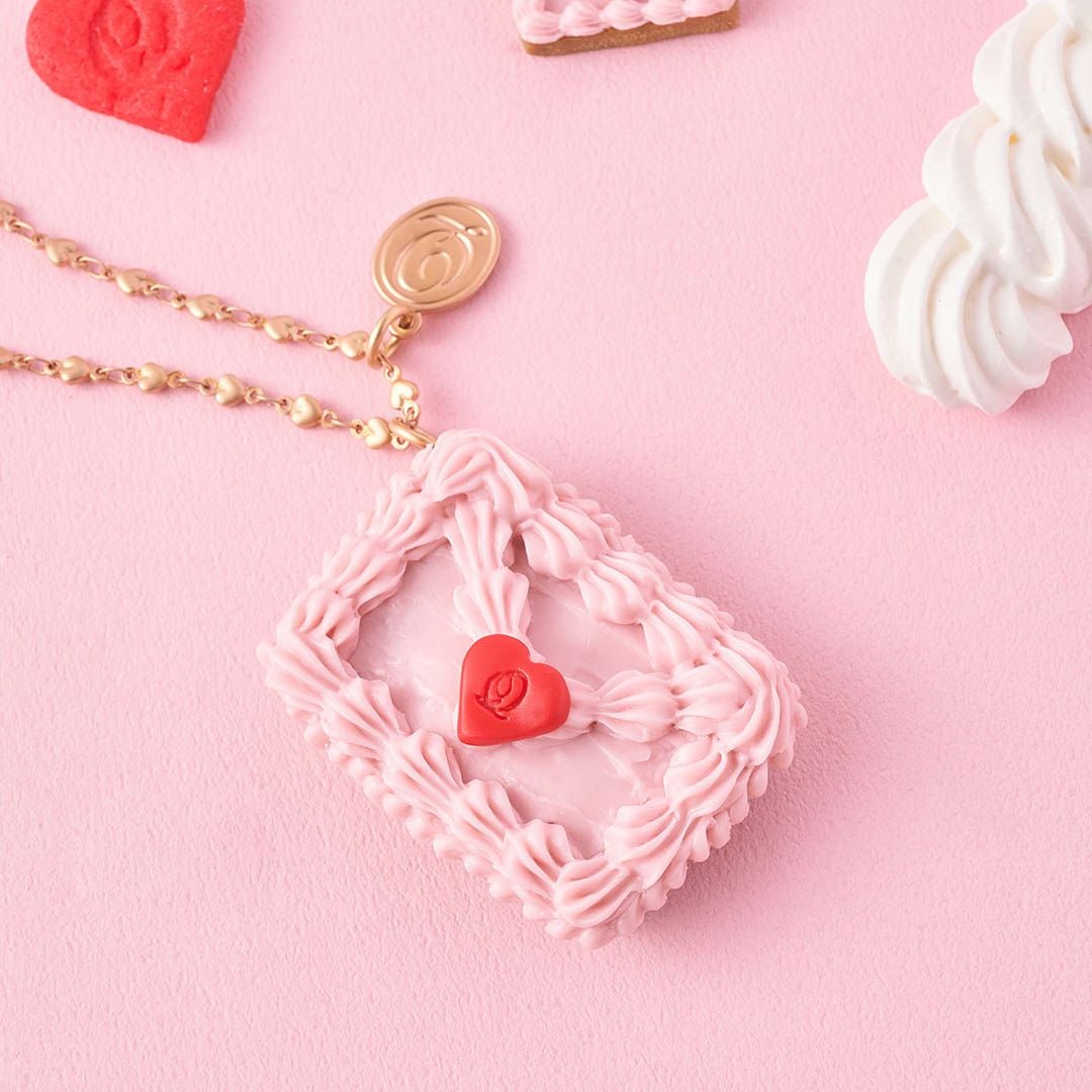 ラブレターケーキ ネックレス（ストロベリー） | Q-pot. ONLINE SHOP