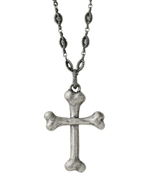 ボーン クロス ネックレス (アンティークシルバー) | Q-pot. ONLINE SHOP