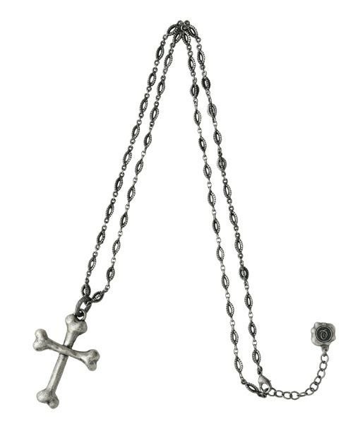 ボーン クロス ネックレス (アンティークシルバー) | Q-pot. ONLINE SHOP
