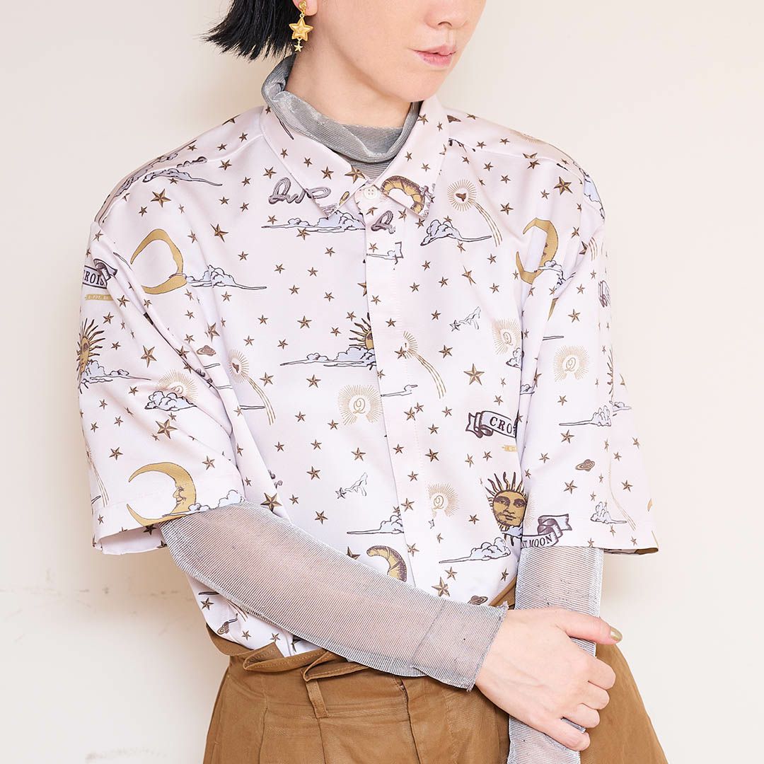 クロワッサンと三日月の夢 シャツ（アイボリー） | Q-pot. ONLINE SHOP