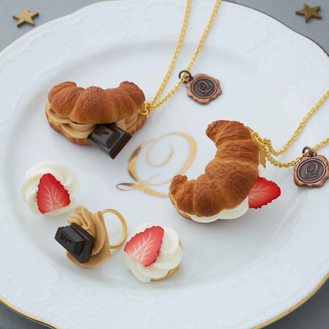 コーヒー チョコ ピアス ホイップ ホイップクリーム＆ストロベリー ピアス | Q-pot. ONLINE SHOP