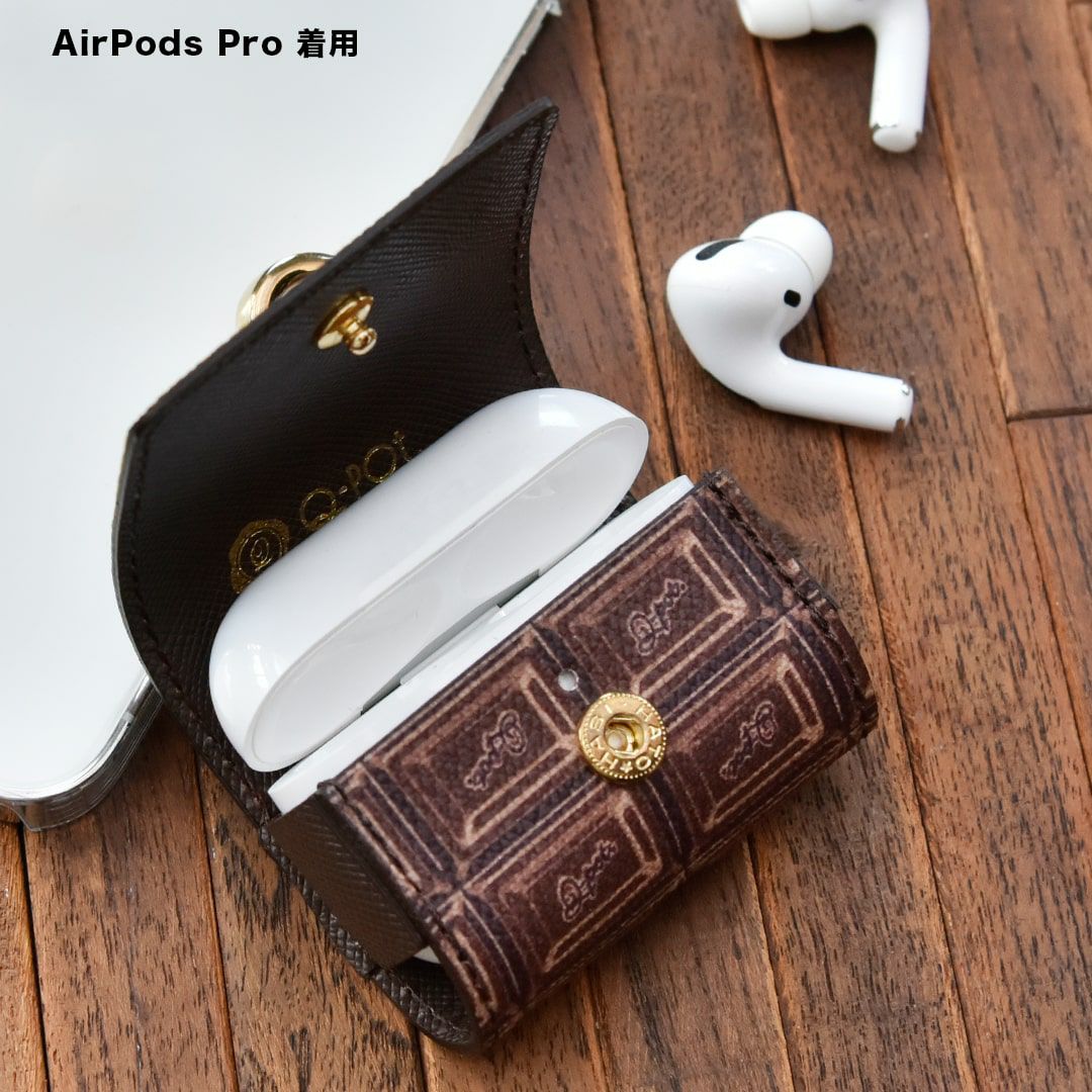 AirPods 匿名配送★未使用☆Q-pot.ビターチョコレート Pro Q-pot | ケースAirPods(第3世代)対応 Pro AirPods ビターチョコレート ケース イヤホン
