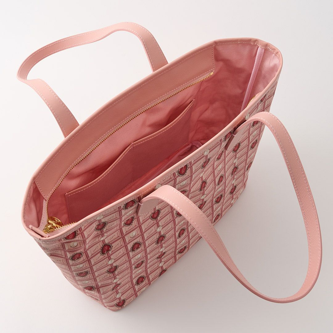 ハートストロベリーチョコレート ジップトートバッグ | Q-pot. ONLINE SHOP