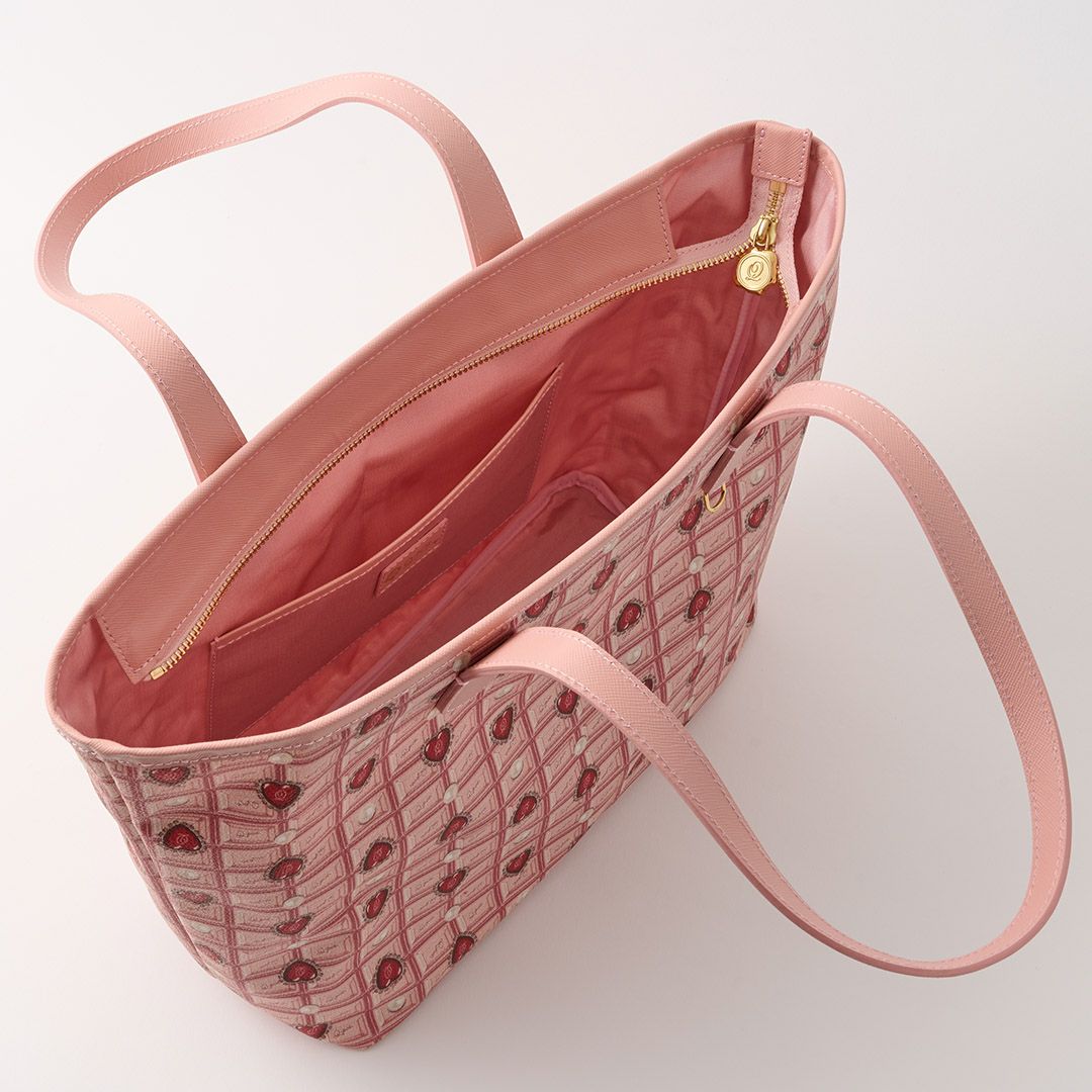 ハートストロベリーチョコレート ジップトートバッグ | Q-pot. ONLINE SHOP
