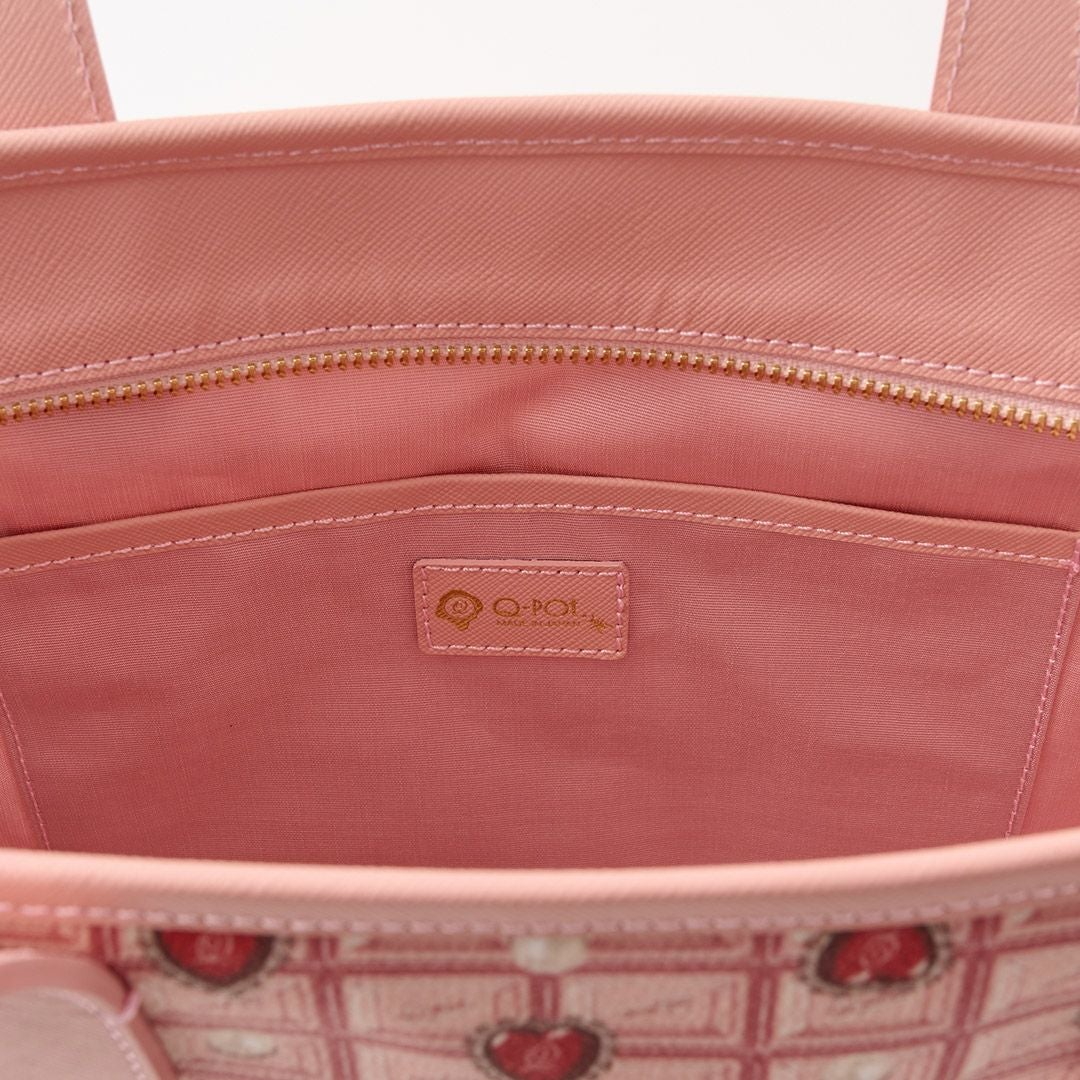 ハートストロベリーチョコレート ジップトートバッグ | Q-pot. ONLINE SHOP
