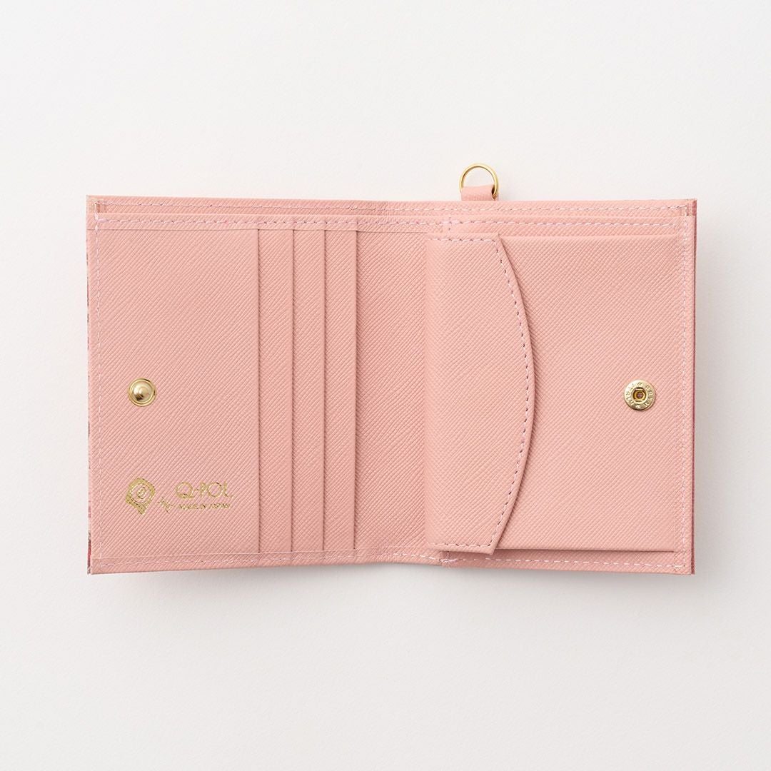 ハートストロベリーチョコレート フラップショートウォレット（財布