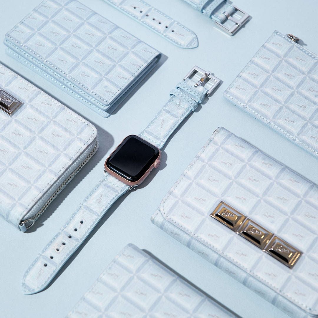Apple Watch用 ミントチョコレート レザーバンド（42～45mm対応） | Q