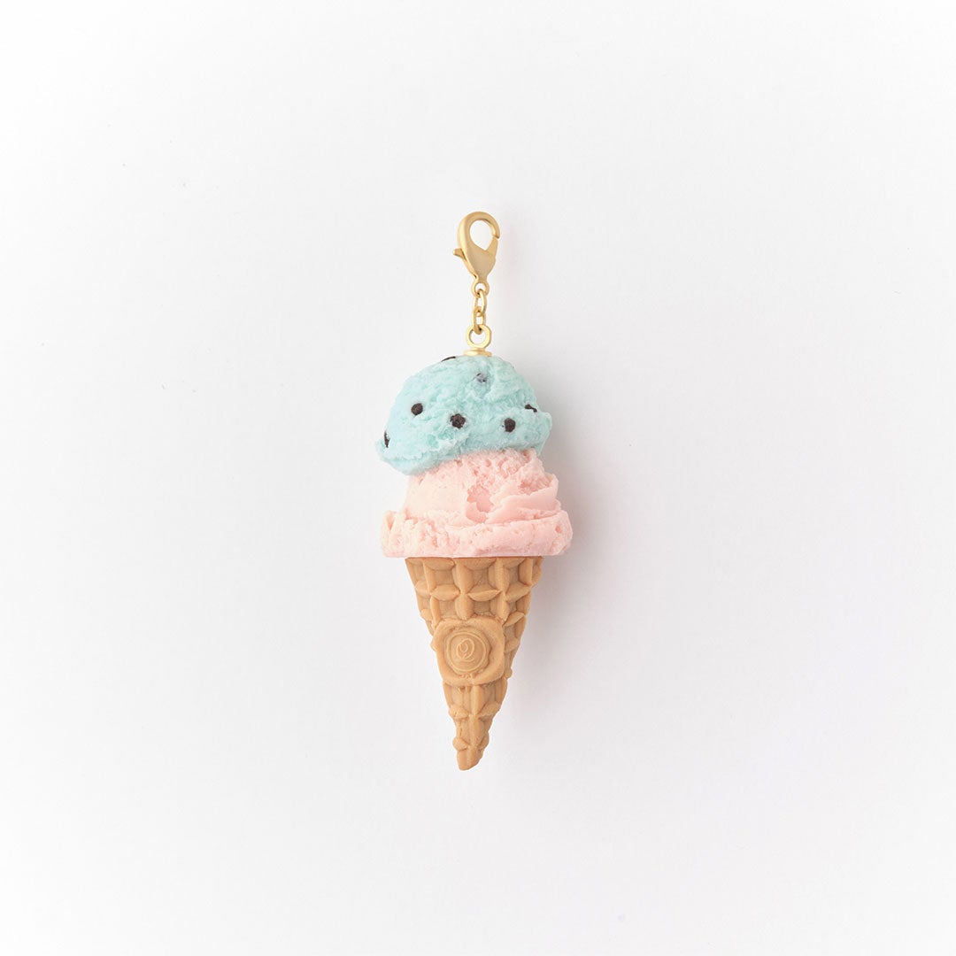 ミントチョコレート＆ストロベリー ダブルアイスクリーム チャーム | Q