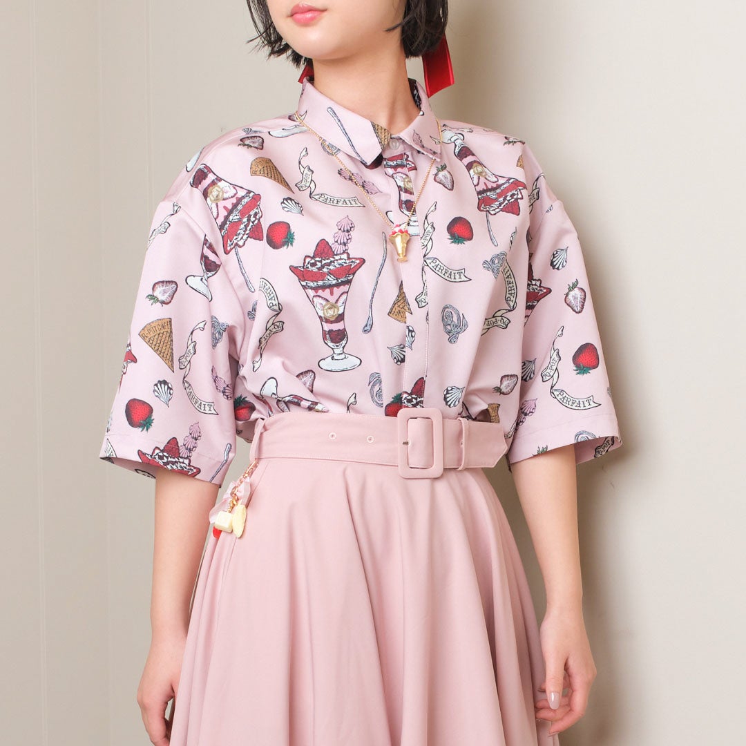 ストロベリーパフェ ドレスシャツ | Q-pot. ONLINE SHOP