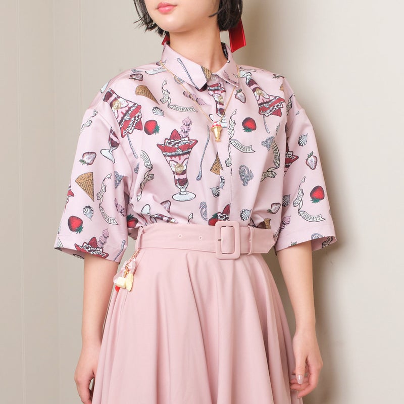 ストロベリーパフェ ドレスシャツ | Q-pot. ONLINE SHOP