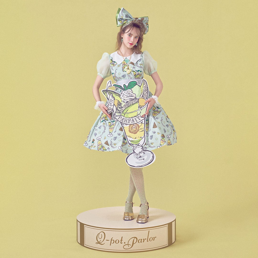 メロンパフェ パフスリーブドレス | Q-pot. ONLINE SHOP
