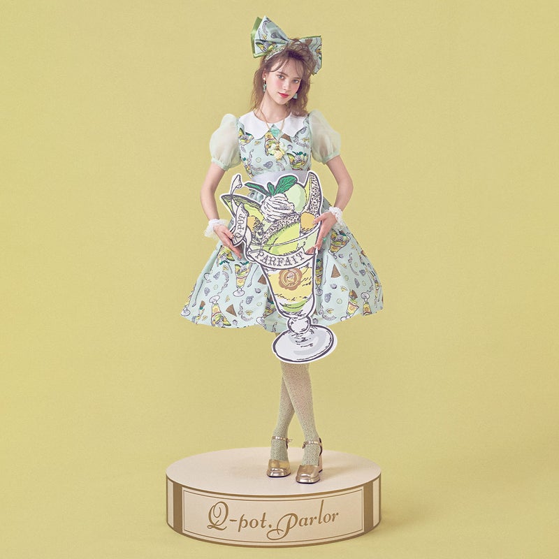 メロンパフェ パフスリーブドレス | Q-pot. ONLINE SHOP