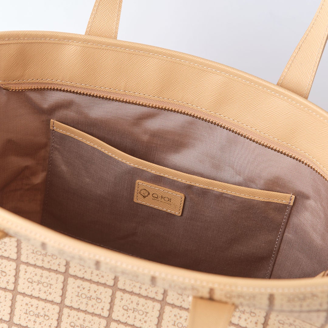 ミルクビスケット ジップ トートバッグ | Q-pot. ONLINE SHOP