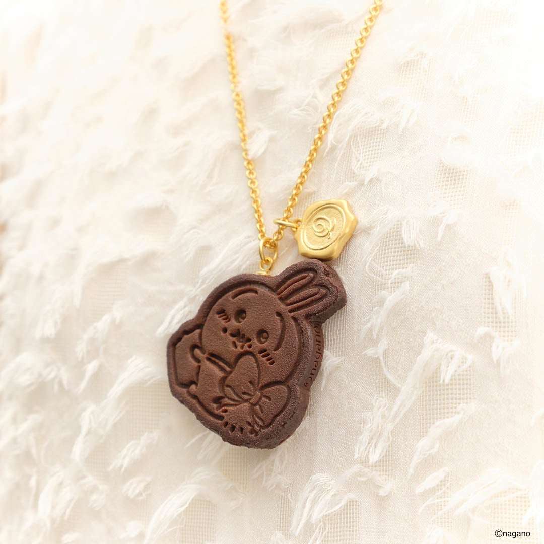 Q-pot. ちいかわ チョコレートクッキー ネックレス（うさぎ） 受注予約】Q-pot. ちいかわ チョコレートクッキー ネックレス（うさぎ