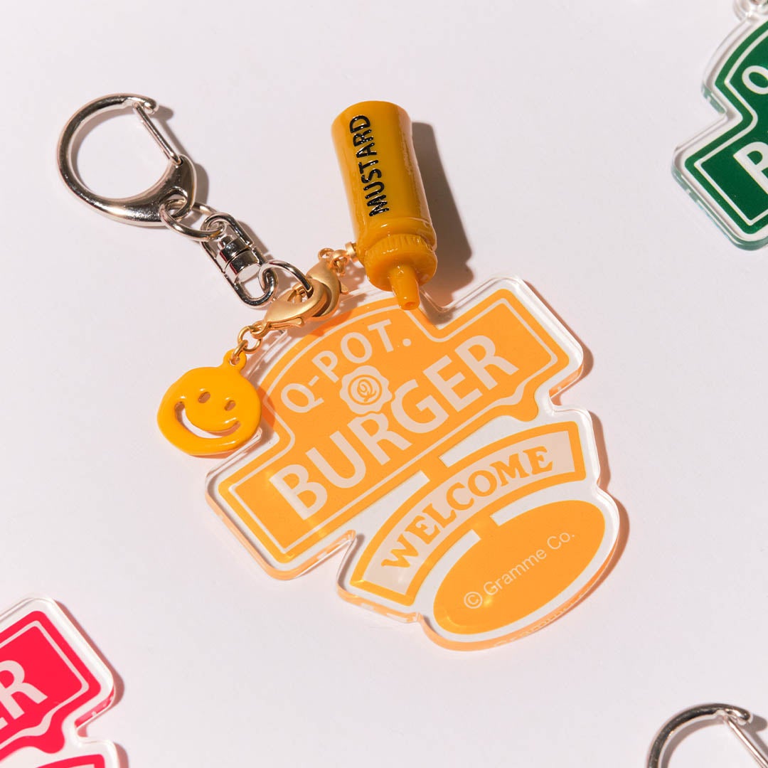 6種コンプリート】バーガーアクリルキーホルダー | Q-pot. ONLINE SHOP